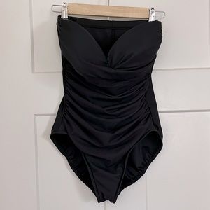 Miraclesuit Strapless One Piece Bathing Suit